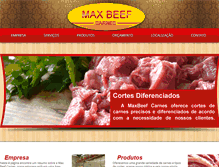 Tablet Screenshot of maxbeefcarnes.com.br